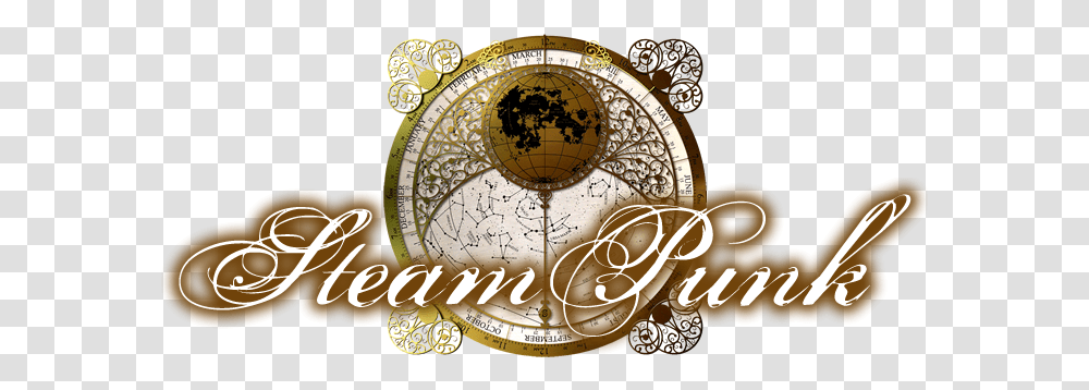 Logo Steampunk, Clock Tower, Sphere, Outer Space, Astronomy Transparent Png