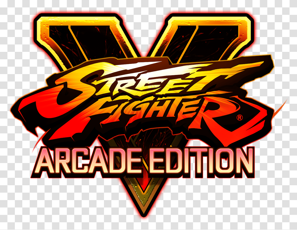 Logo Street Fighter V Arcade Edition, Arcade Game Machine, Flyer, Poster, Paper Transparent Png