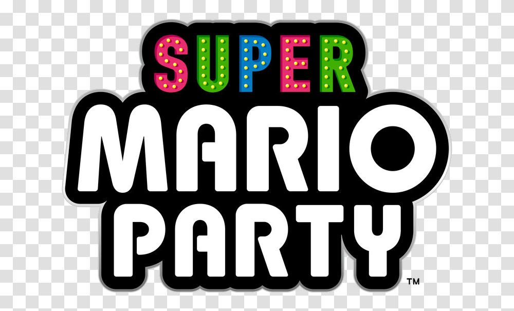 Logo Super Mario Party, Alphabet, Number Transparent Png