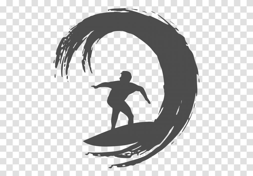 Logo Surfing Silhouette, Outdoors, Nature, Kneeling, Stencil Transparent Png