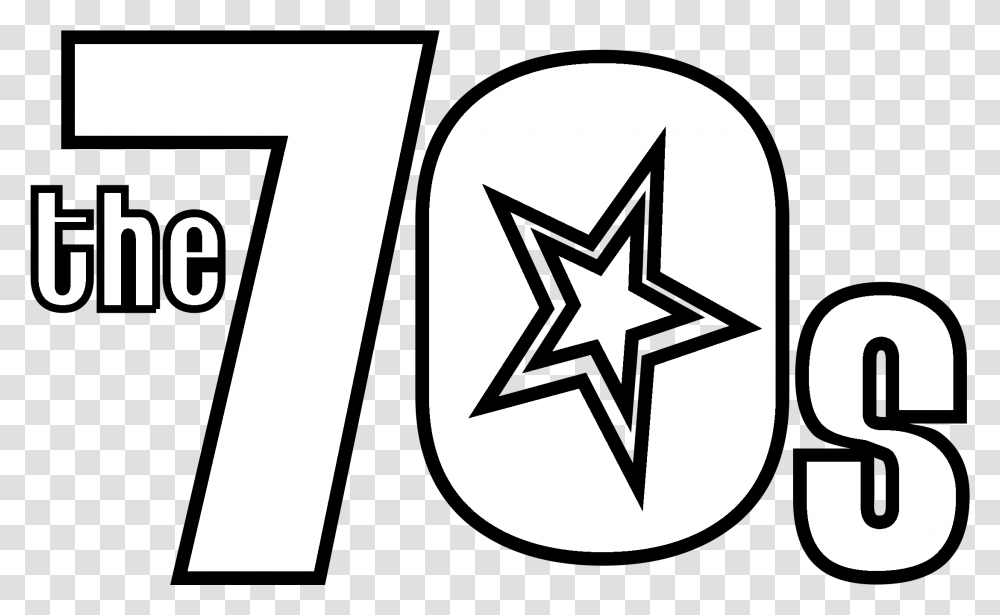 Logo Svg Vector 70s Clipart, Symbol, Star Symbol, Number, Text Transparent Png