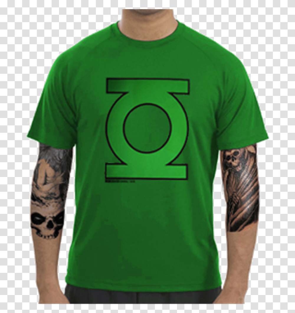 Logo T Shirt By Green Lantern Active Shirt, Clothing, Apparel, Skin, T-Shirt Transparent Png