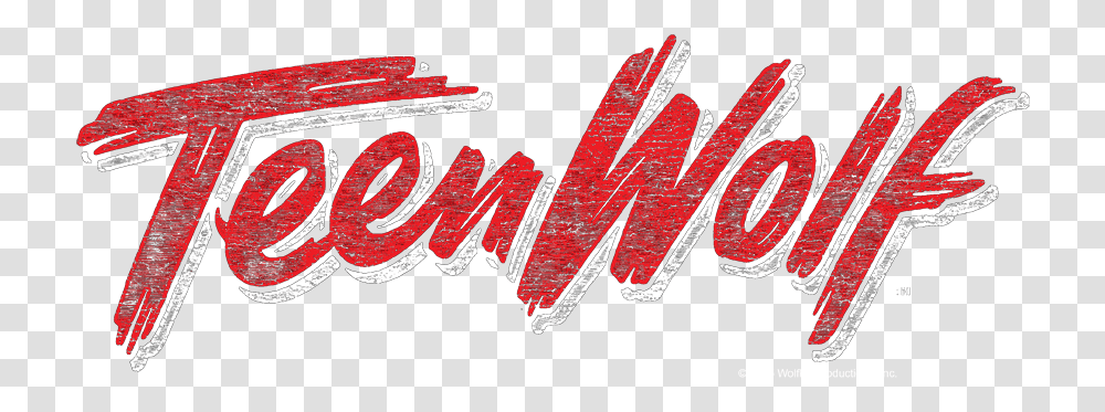 Logo Teen Wolf Red, Word, Alphabet, Dynamite Transparent Png