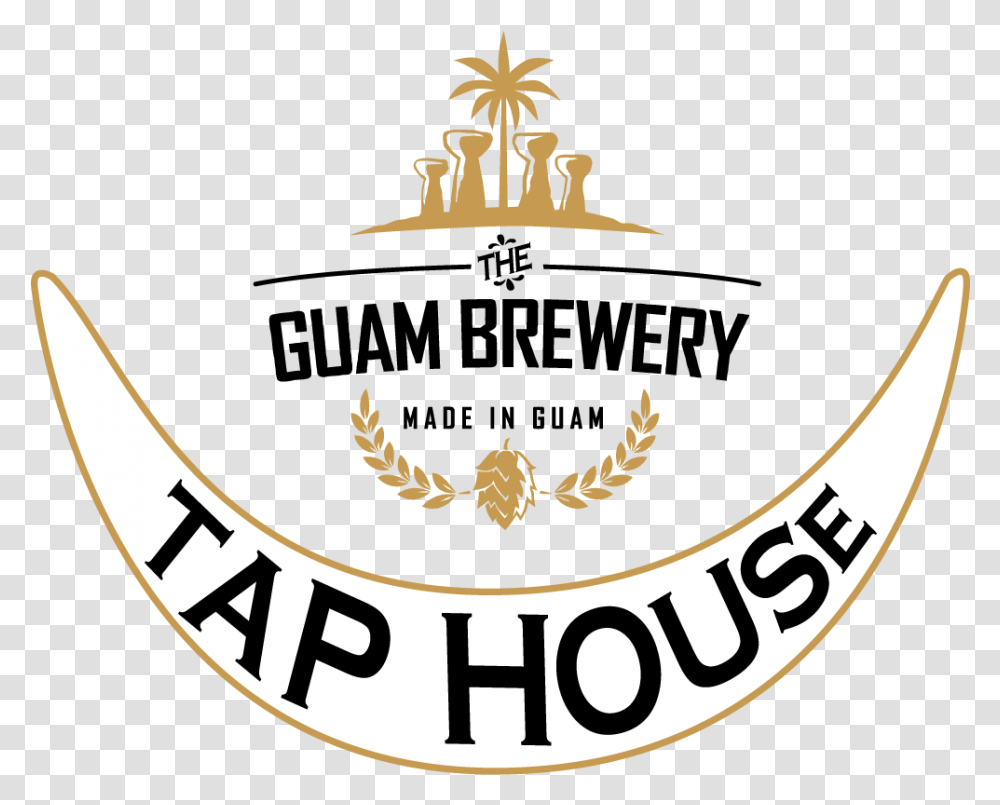 Logo The Guam Brewery And Tap Houseguam S Best Food Stop The World I Want, Trademark, Emblem, Badge Transparent Png