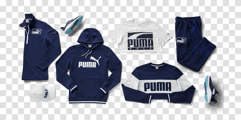 Logo Track Pants Puma, Clothing, Apparel, Sweatshirt, Sweater Transparent Png