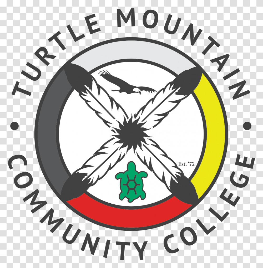 Logo Turtle Mountain Community College Turtle Mountain Community College Logo, Symbol, Star Symbol, Trademark, Poster Transparent Png