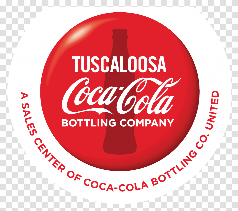 Logo Tuscaloosa Coca Cola Part Of The Cocacola United Emblem, Coke, Beverage, Drink, Soda Transparent Png