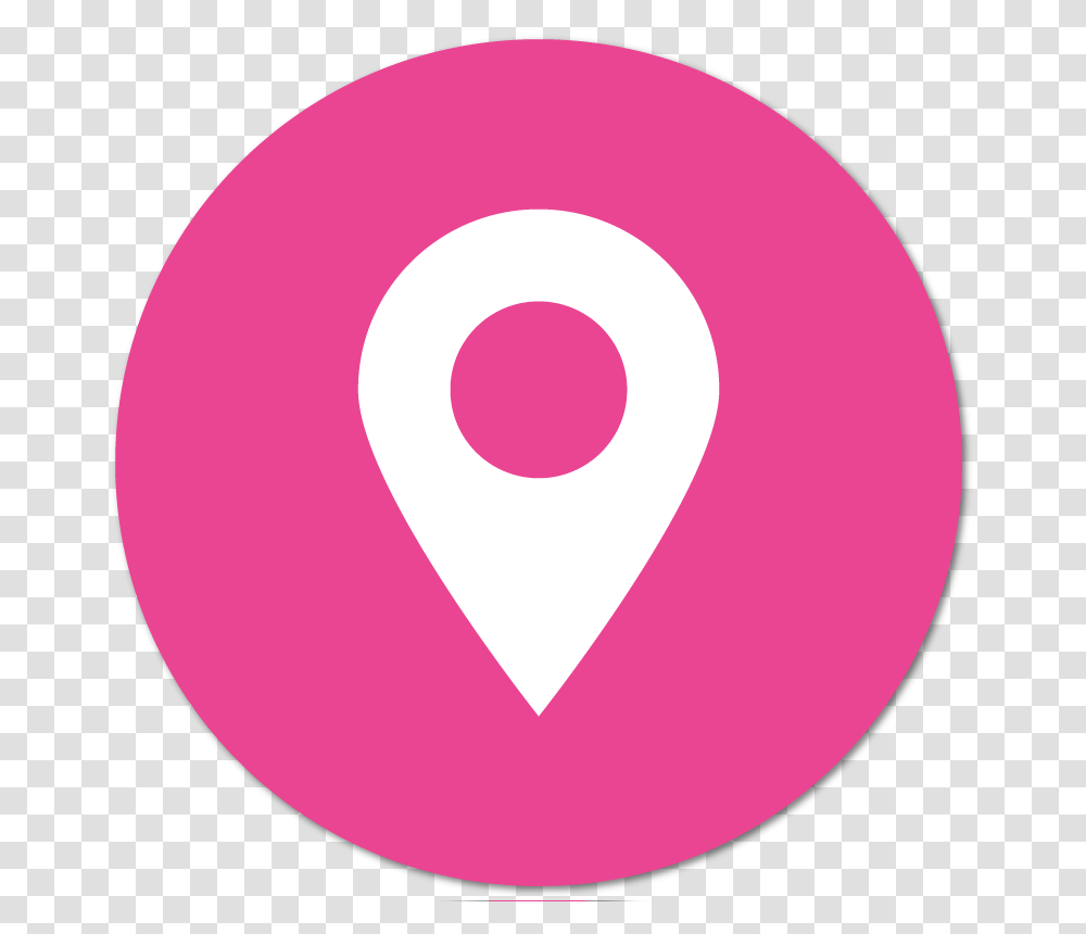 Logo Ubicacion Pink, Heart, Trademark, Ball Transparent Png
