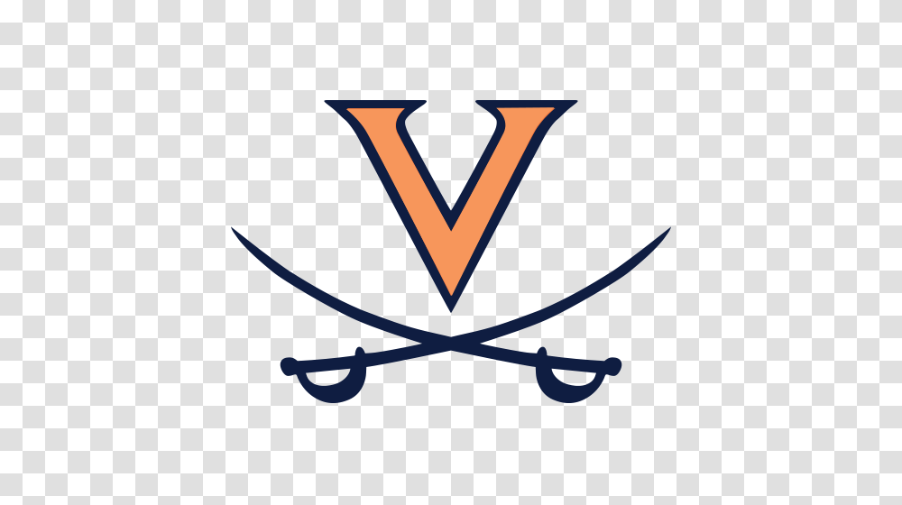 Logo University Of Virginia Cavaliers Orange V Blue Outline, Trademark, Emblem, Triangle Transparent Png