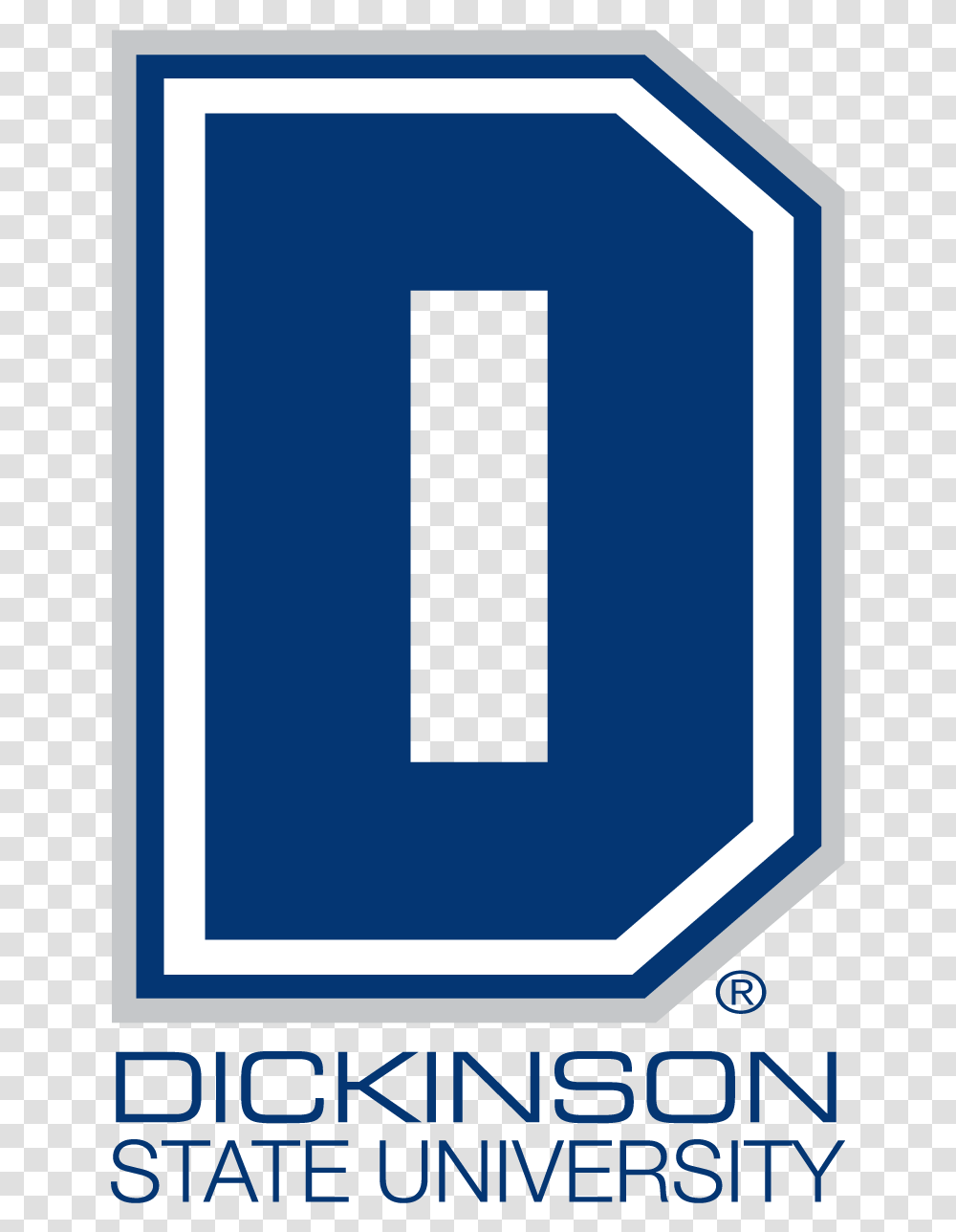 Logo Vertical Full Color Dickinson State Blue Hawks Logo, Label, Number Transparent Png