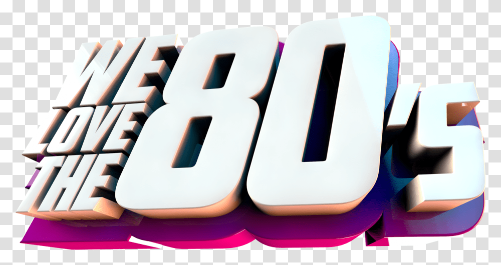 Logo We Love The 80s Cd, Number, Mouse Transparent Png