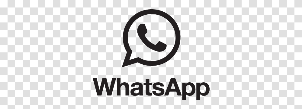Logo Whatsapp Whatsapp Logo Schwarz Wei, Alphabet, Poster, Advertisement Transparent Png