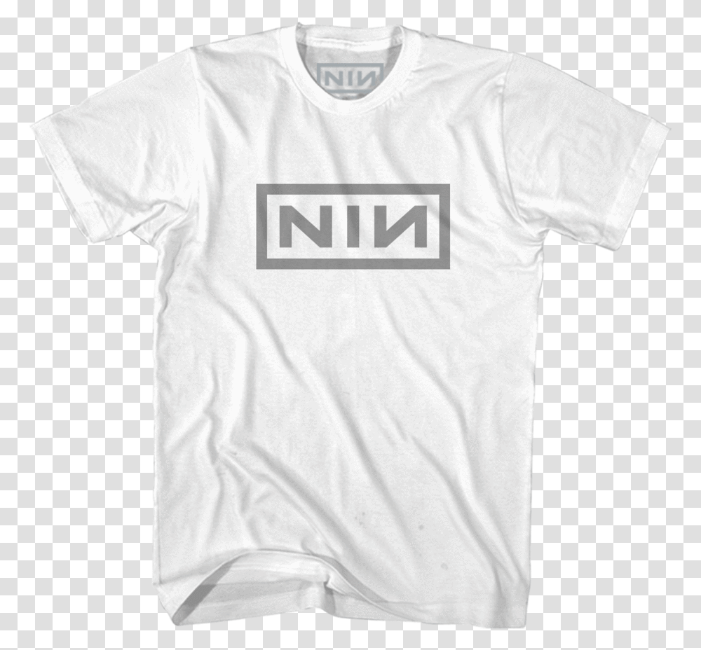 Logo White Tee Michael Myers Halloween T Shirt, Apparel, T-Shirt, Person Transparent Png