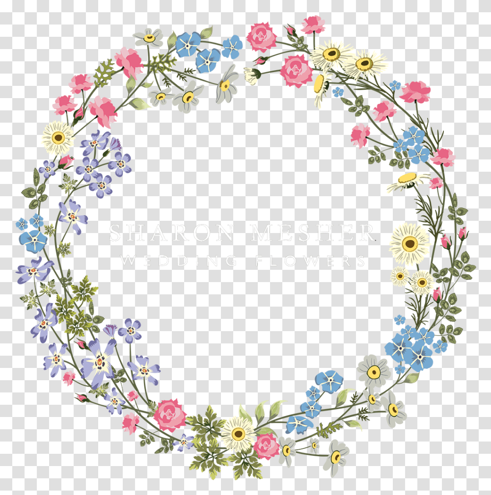 Logo White Yazi Wedding Flowers Circle, Graphics, Art, Floral Design, Pattern Transparent Png