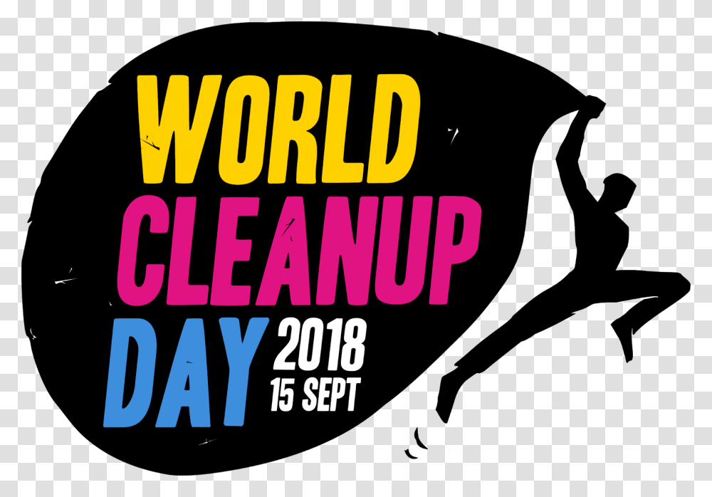 Logo World Cleanup Day 2018, Alphabet, Word, Poster Transparent Png