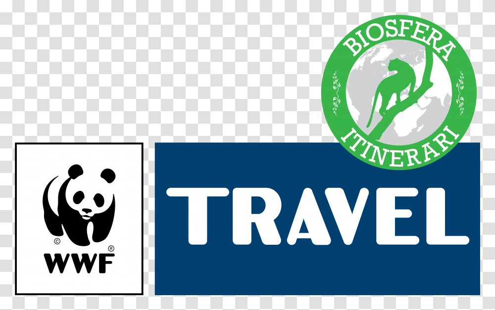 Logo Wwf Travel Biosfera Copia, Giant Panda, Label Transparent Png