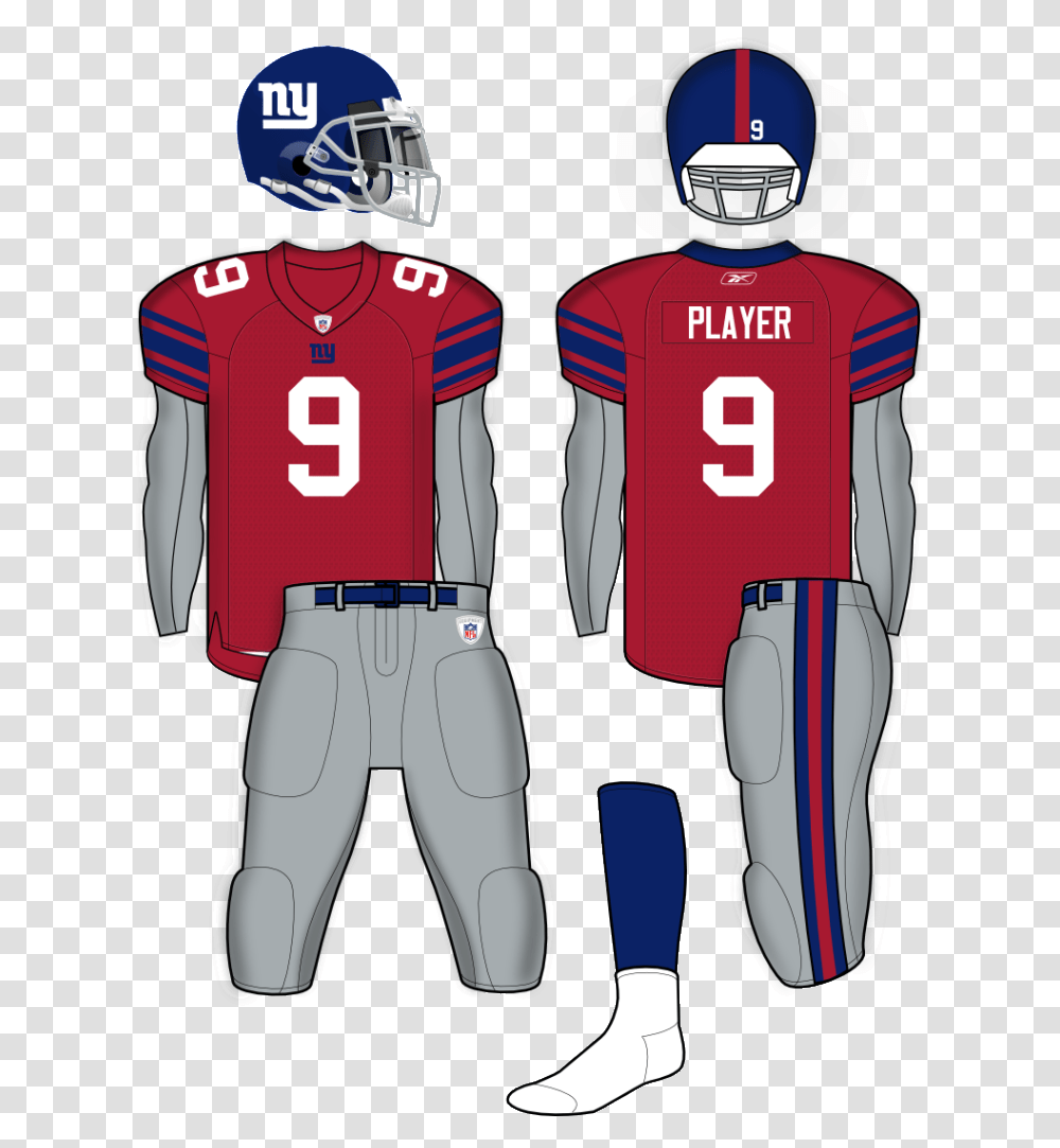 Logos And Uniforms Of The New York Giants, Apparel, Helmet, Shirt Transparent Png