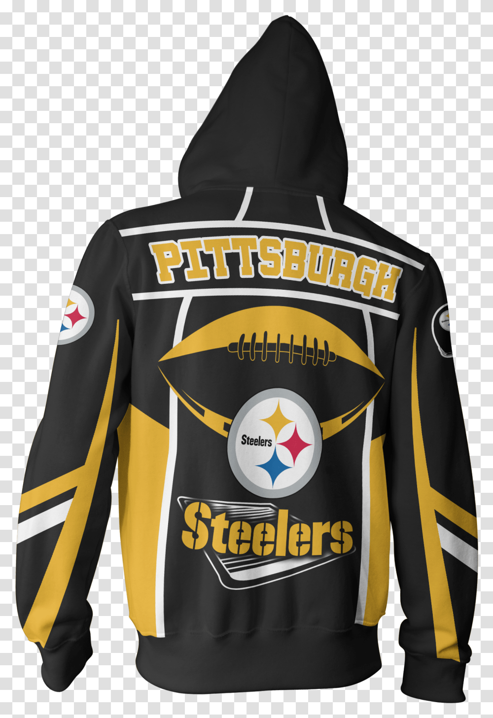 Logos And Uniforms Of The Pittsburgh Steelers, Apparel, Sleeve, Hoodie Transparent Png