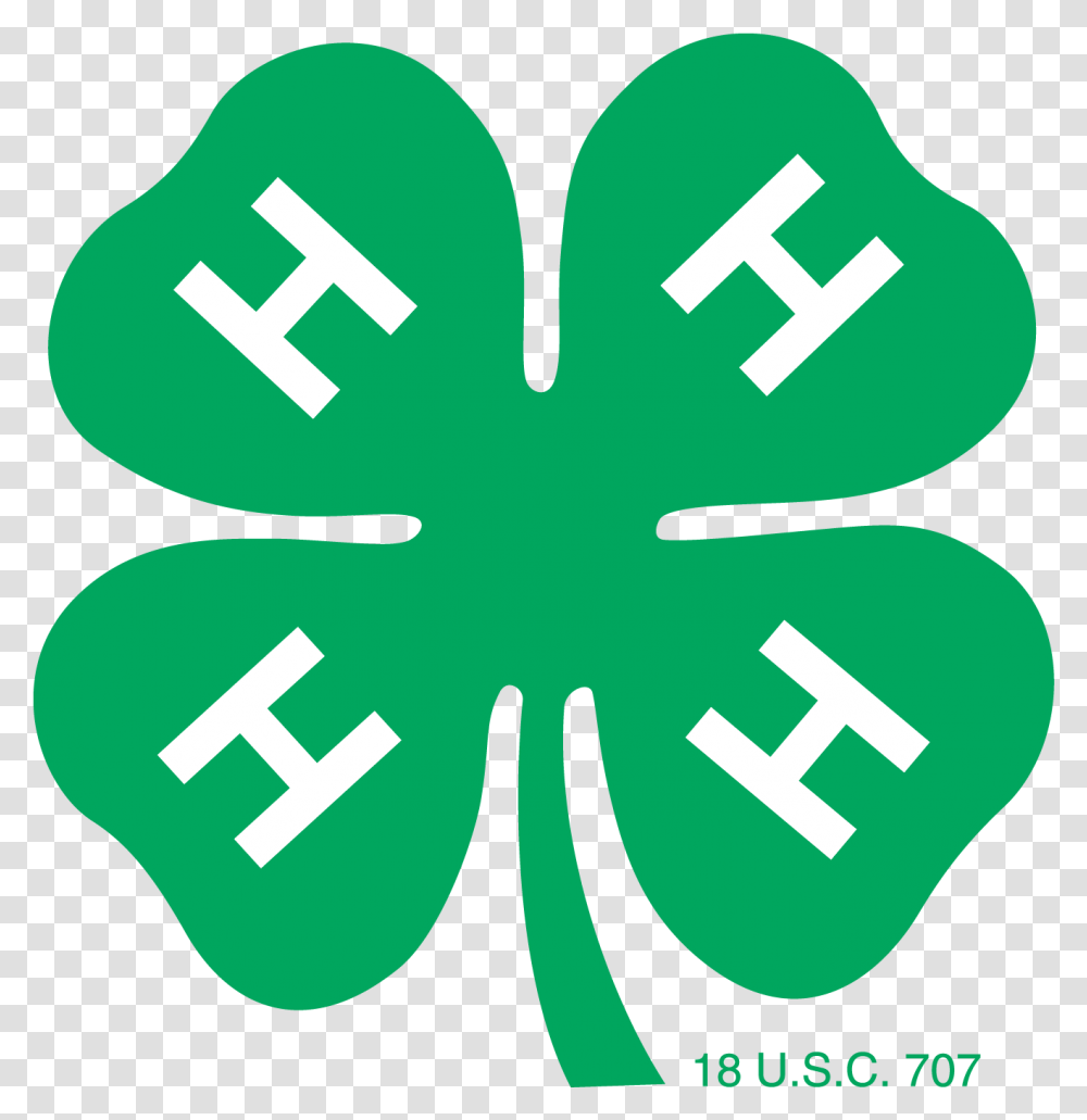 Logos California 4h Brand Toolkit 4 H Clover Clipart, Green, First Aid, Symbol, Recycling Symbol Transparent Png