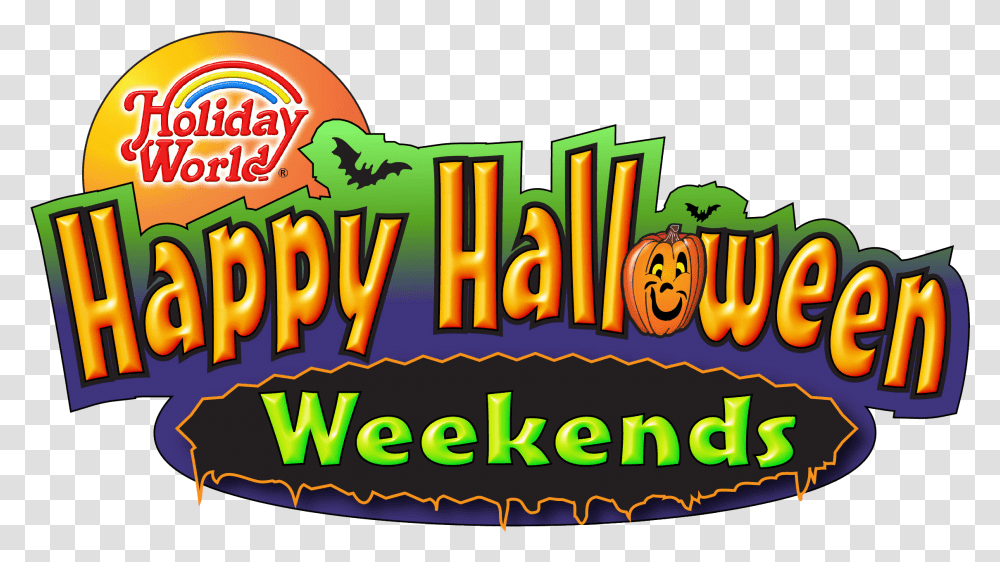 Logos Holiday World Happy Halloween, Meal, Food, Word, Leisure Activities Transparent Png