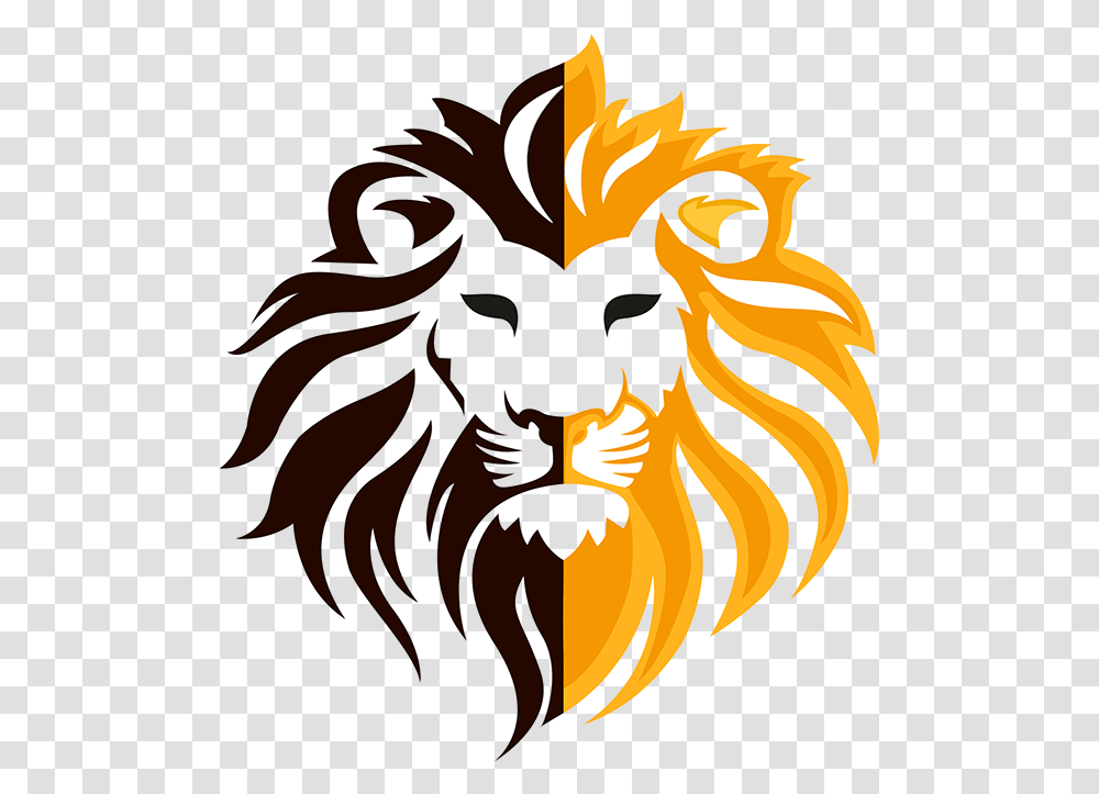 Logos Illustrations And Branding Lion Head, Symbol, Dragon, Fire, Emblem Transparent Png