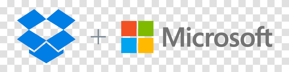 Logos Of Dropbox And Microsoft For Integration Announcement Dropbox Microsoft, Word, Number Transparent Png