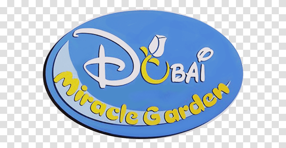 Logos Of Dubai Miracle Garden Circle, Label, Text, Symbol, Trademark Transparent Png