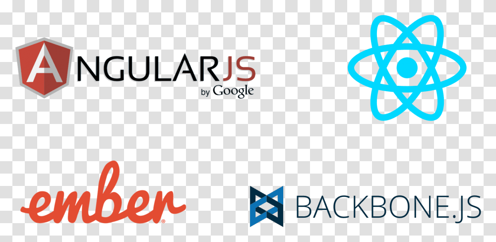 Logos Of Popular Javascript Frameworks Angular React Vue Ember, Alphabet, Number Transparent Png