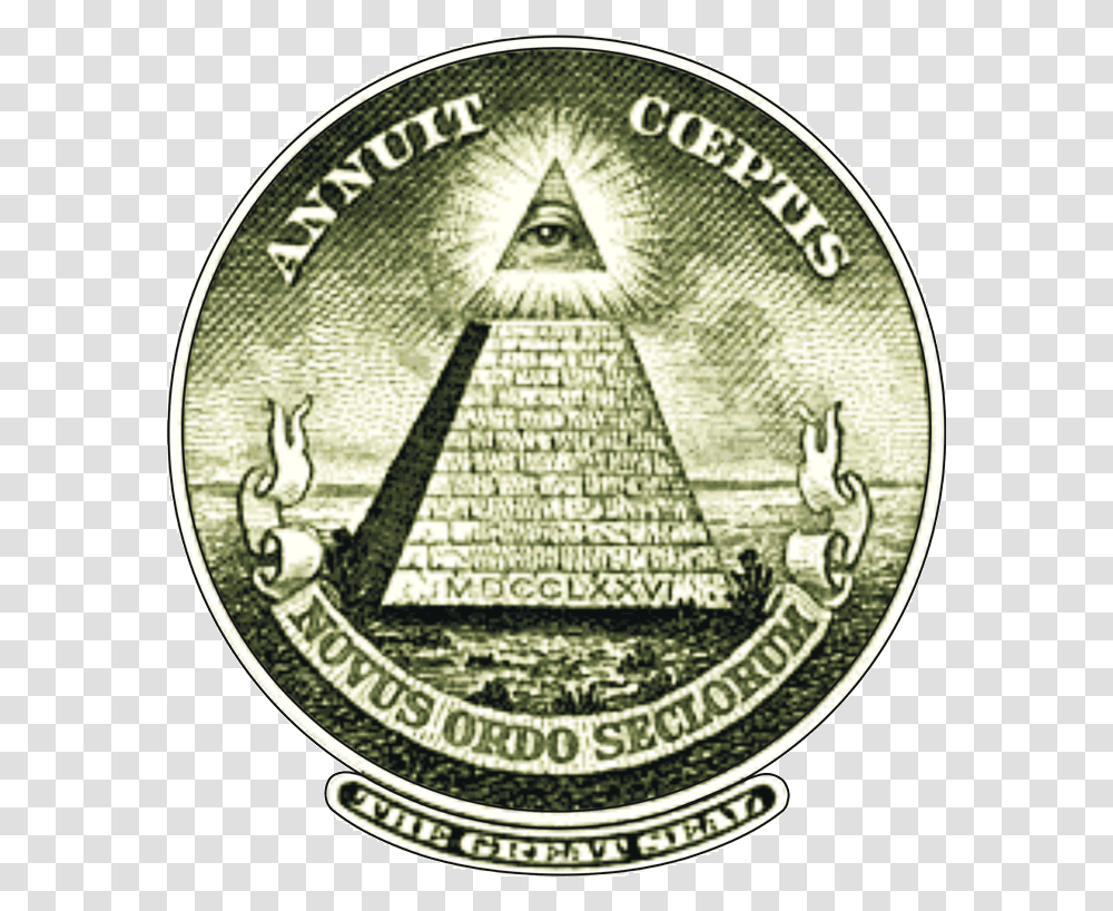 Logos Pyramid Illuminati All Seeying Eye Logo Of Horus Sun Logo De Los Illuminati, Money, Coin, Nickel Transparent Png