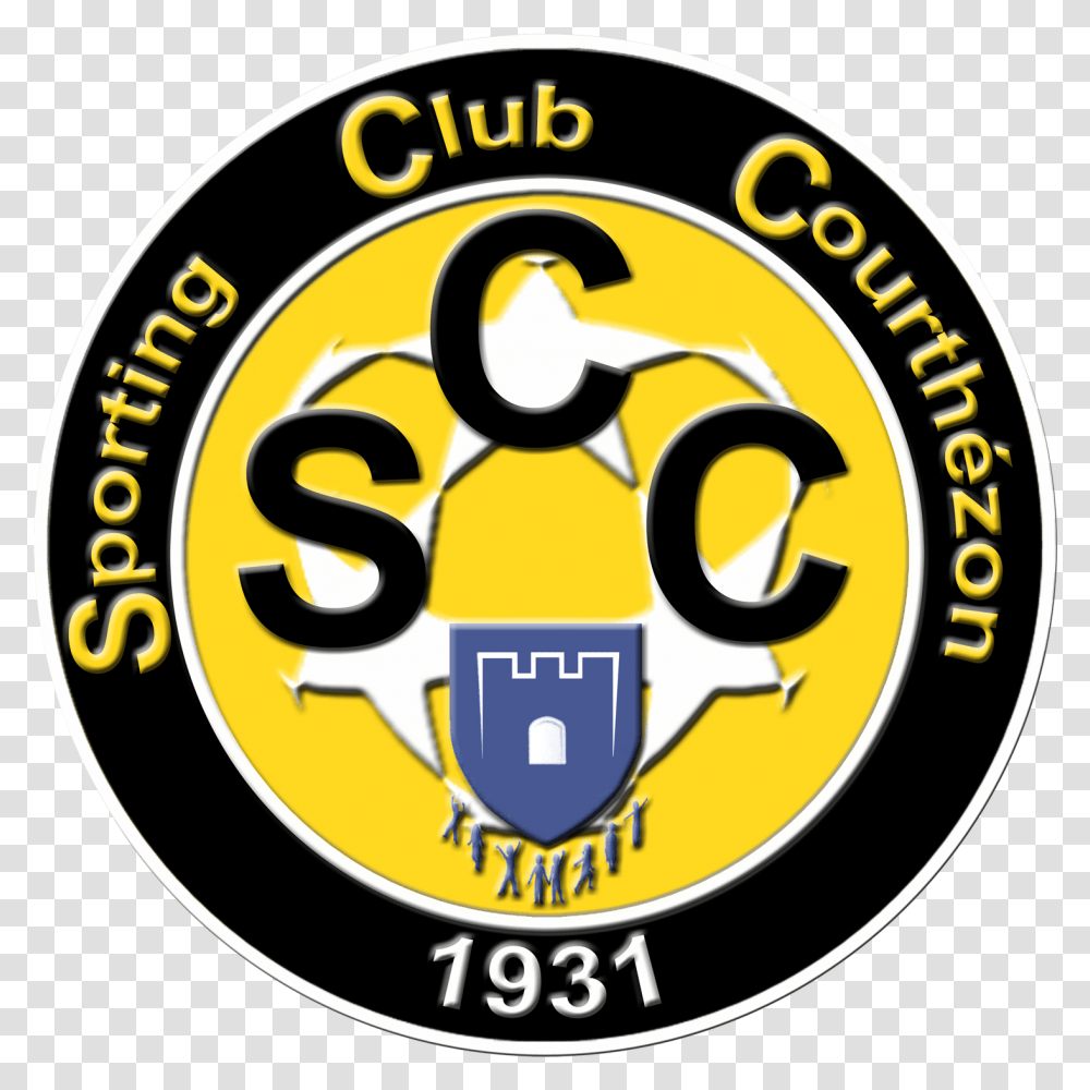 Logos Scc Club Football Sporting Club Courthzon Le Jeu Emblem, Label, Text, Symbol, Sticker Transparent Png
