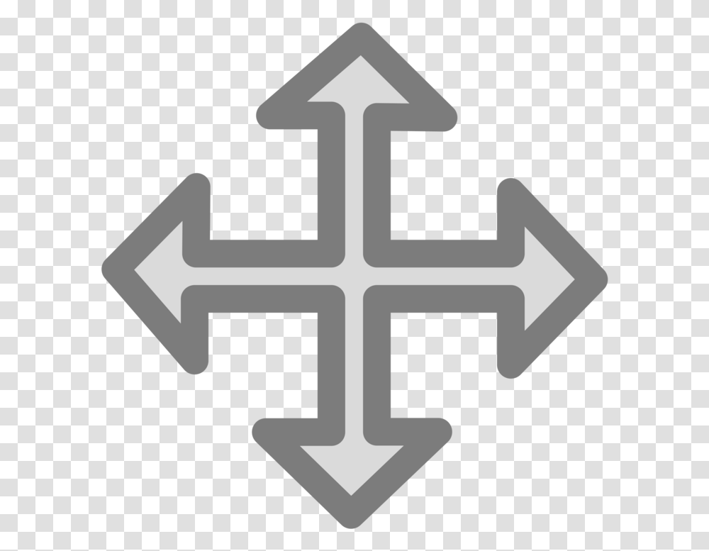 Logosymbolsign 4 Way Arrow, Cross, Snowflake, Emblem Transparent Png