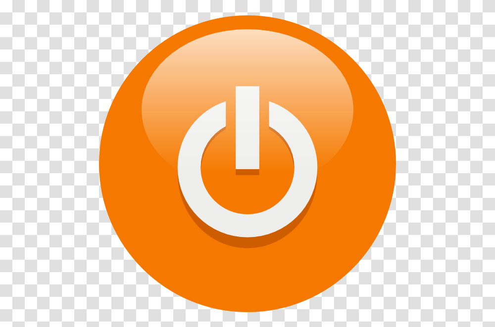 Logout Icon Orange Power Button Icon, Number, Symbol, Text, Alphabet Transparent Png