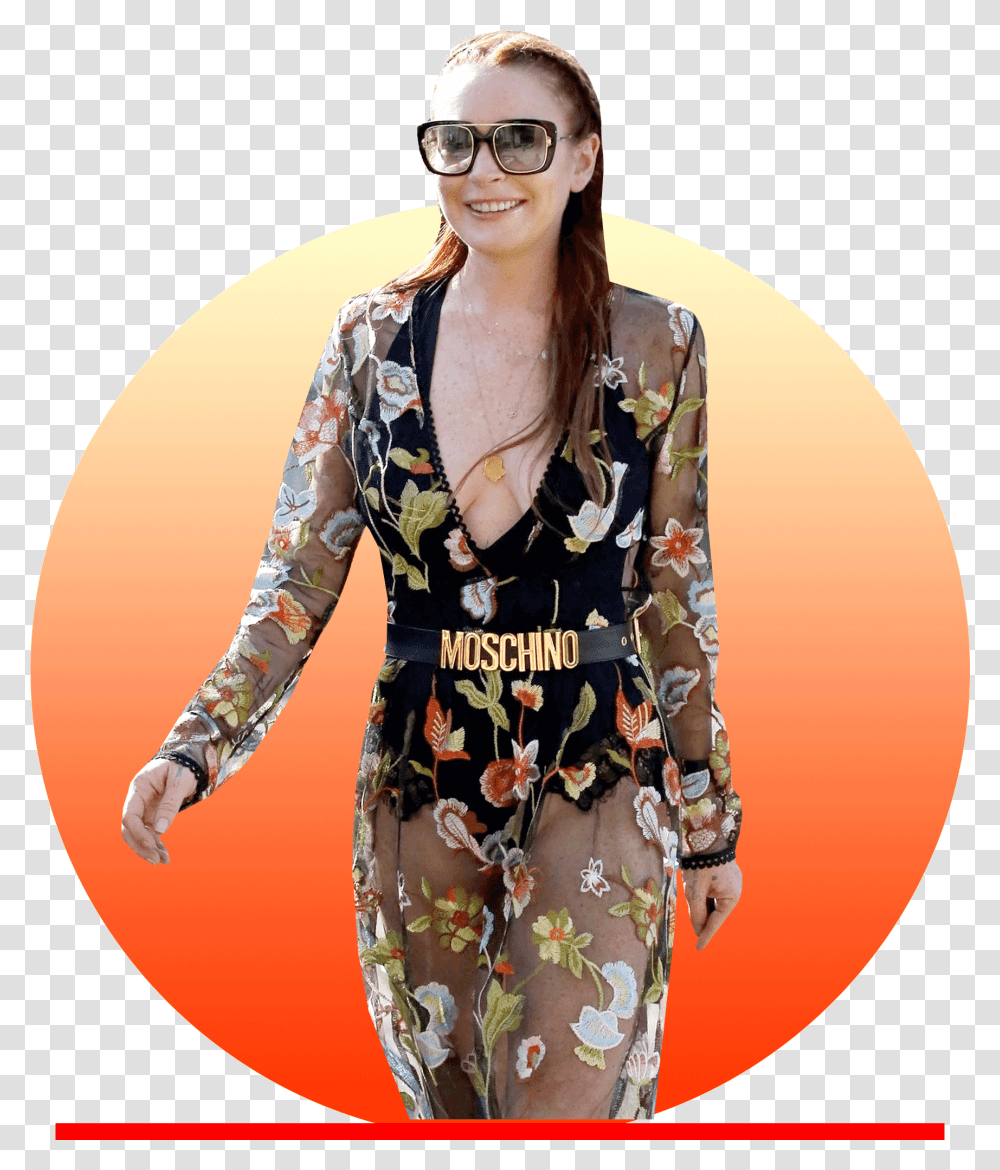 Lohan Is Photographed Filming Her New Mtv Reality Show Lindsay Lohan Beach Young, Sleeve, Person, Long Sleeve Transparent Png