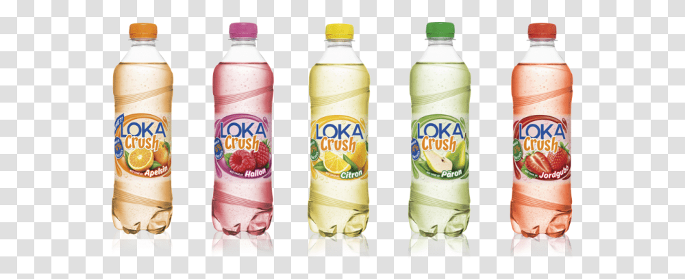 Loka Crush Vs Apotekarnes Soda Plastic Bottle, Beverage, Drink, Lemonade, Beer Transparent Png