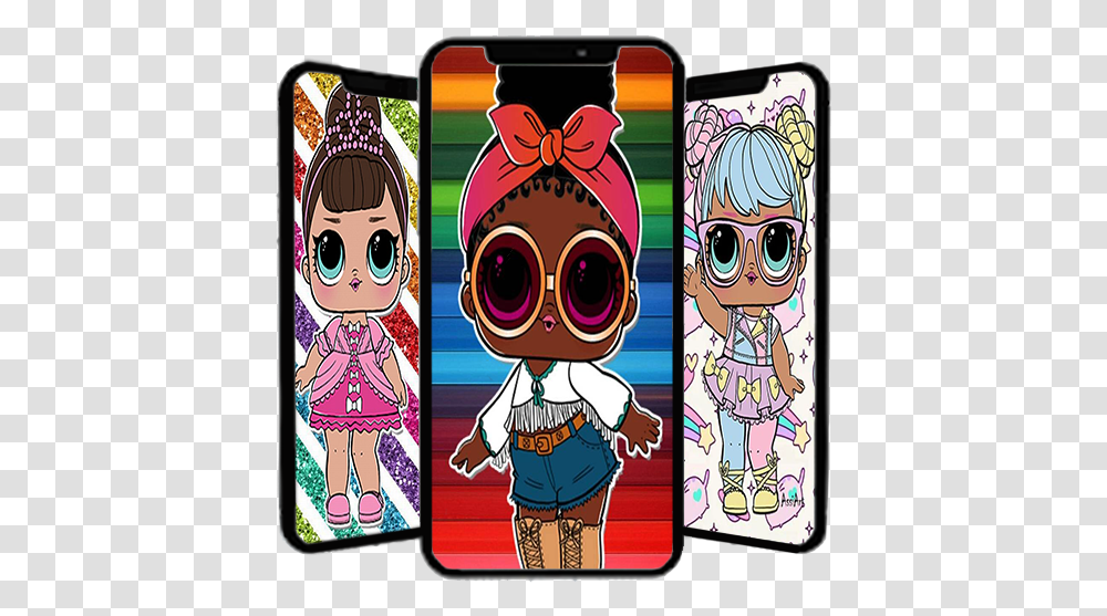 Lol Doll Wallpaper Google Play Review Aso Revenue Cartoon, Sunglasses, Accessories, Accessory, Skateboard Transparent Png