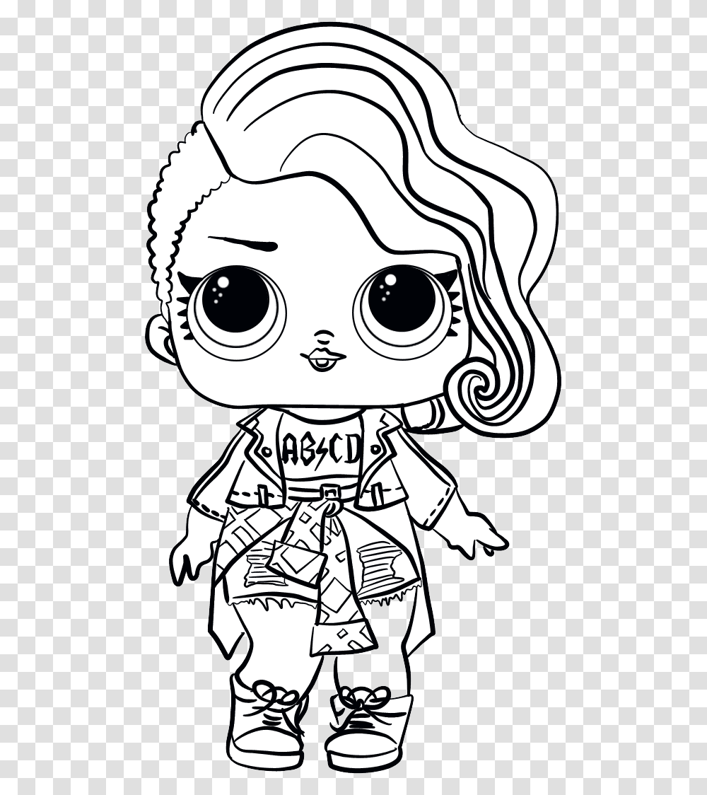 Lol Dolls, Drawing, Doodle, Stencil Transparent Png