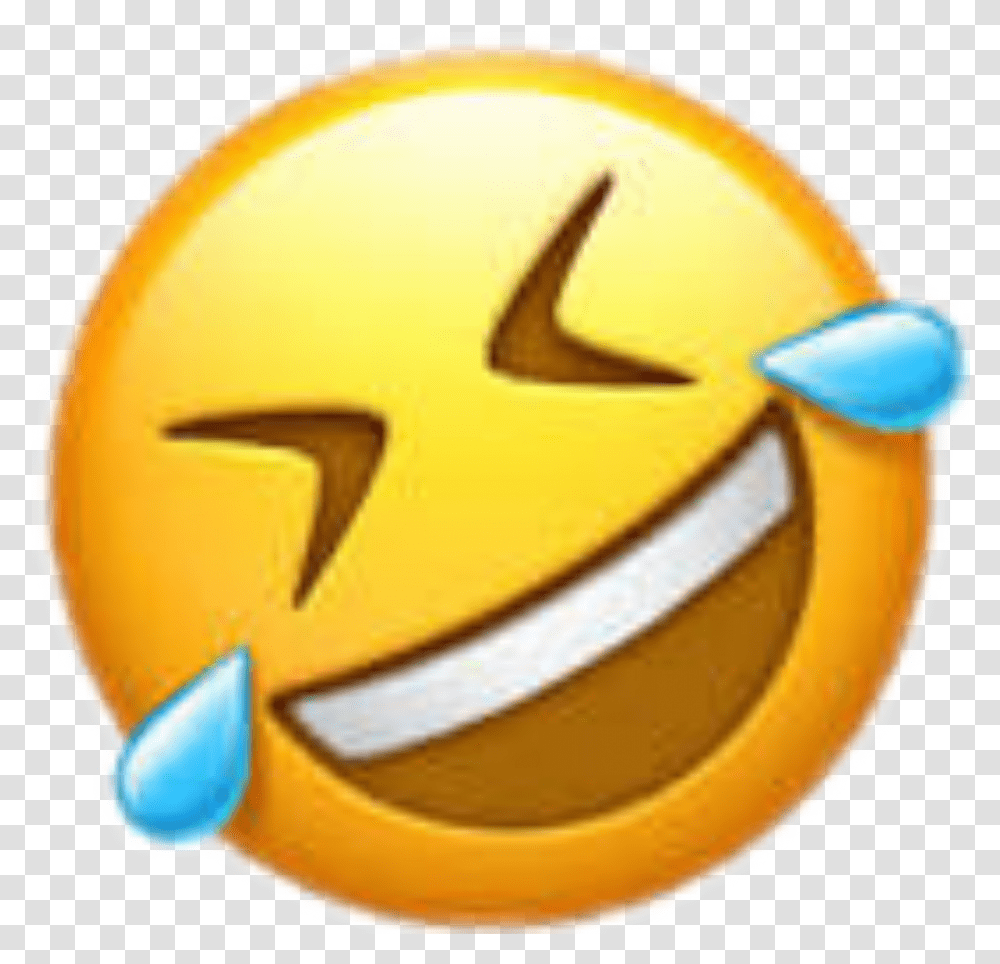 Lol Emoji Sideways Laughing Crying Emoji, Logo, Trademark, Hardhat Transparent Png