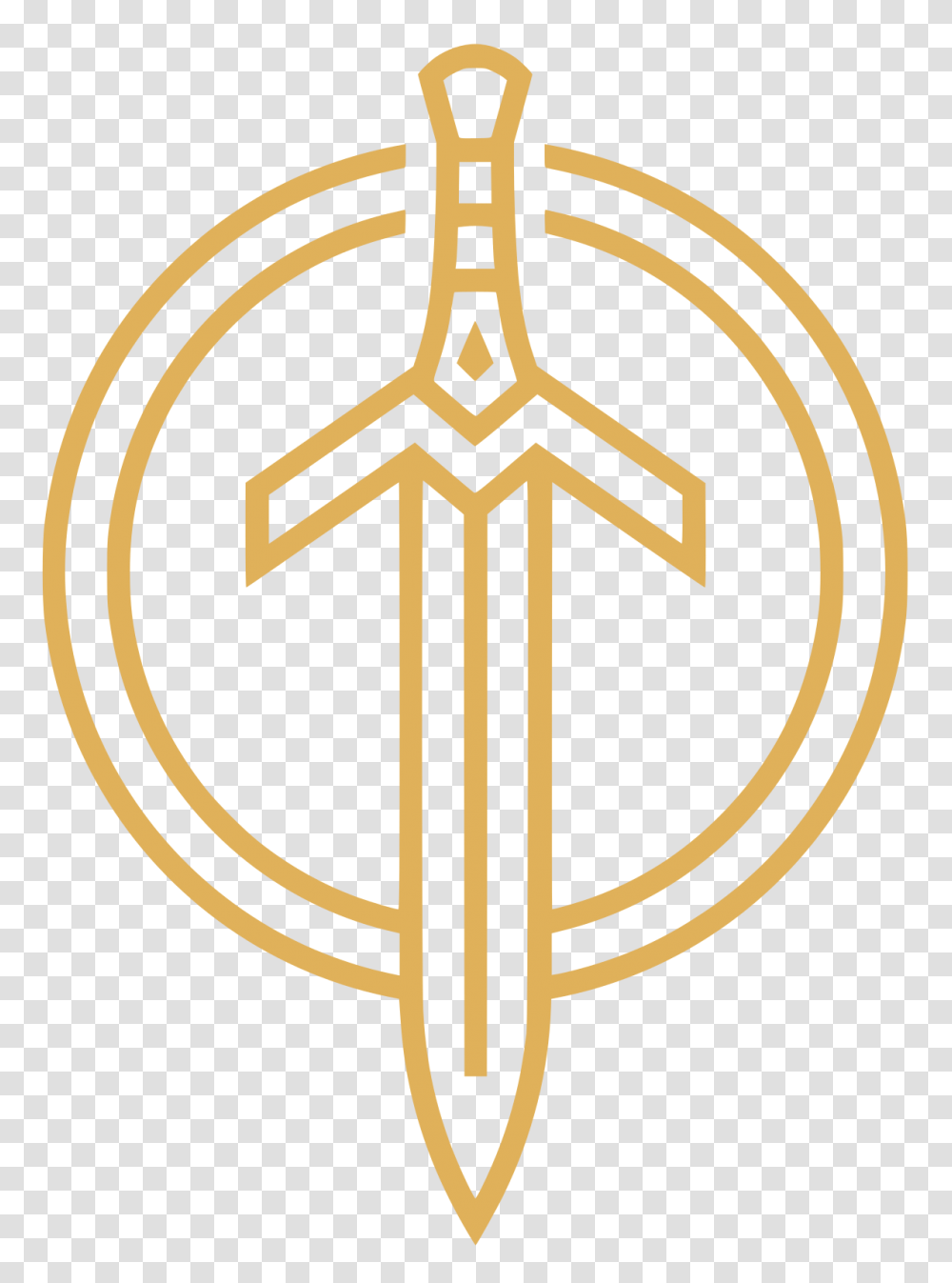 Lol Esports Golden Guardians Logo, Symbol, Emblem, Cross, Weapon Transparent Png