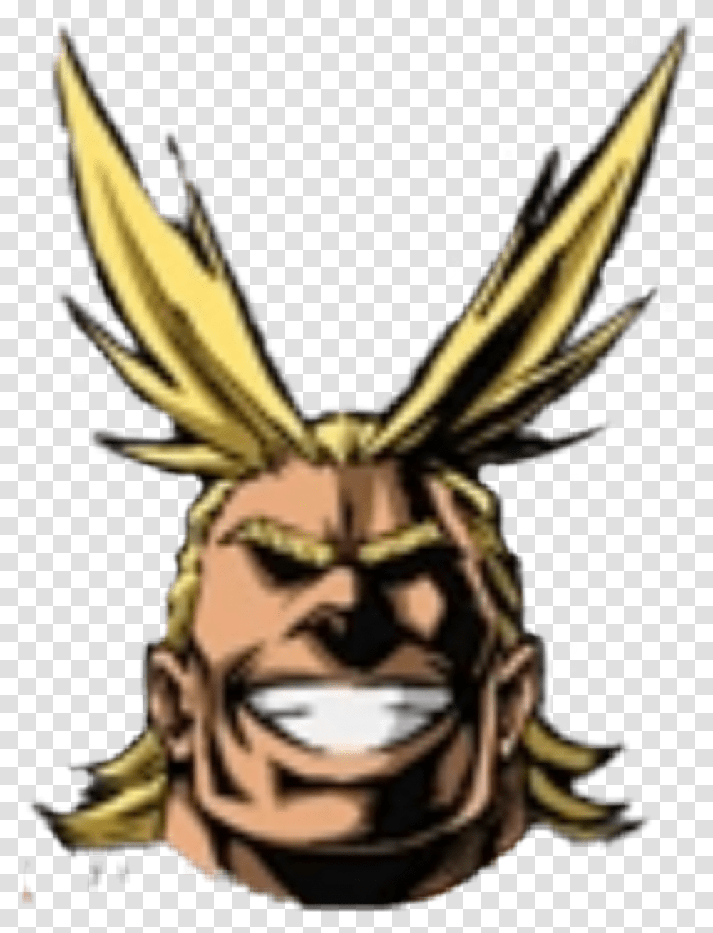 Lol Face All Might Face, Animal, Wasp, Bee, Insect Transparent Png