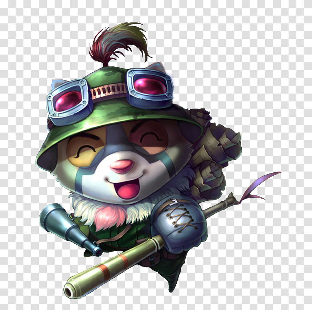 Lol League Teemo Hd Picture League Of Legends Wallpaper Teemo, Toy, Helmet, Apparel Transparent Png