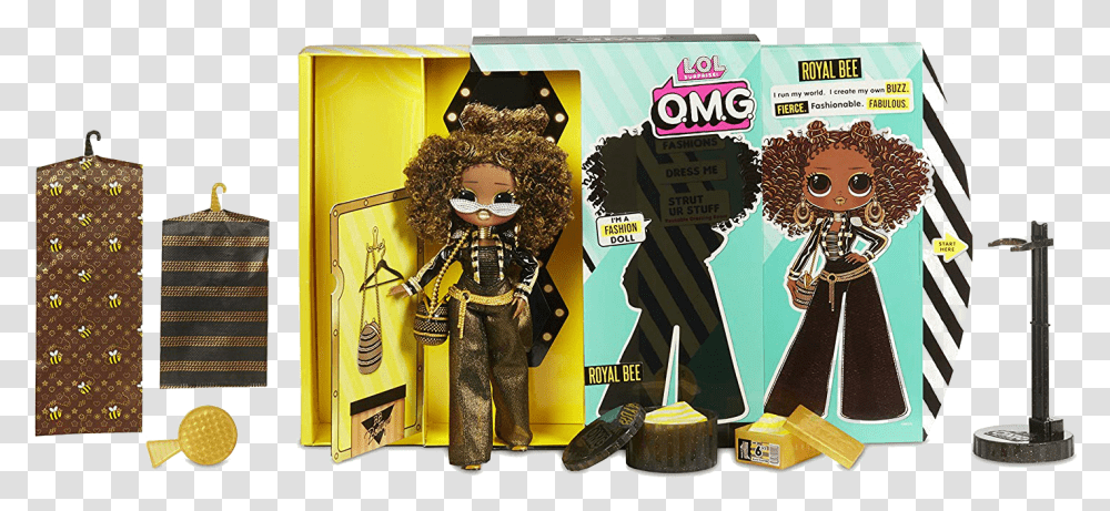 Lol Surprise Omg Royal Bee Fashion Doll, Toy, Person, Figurine, Label Transparent Png