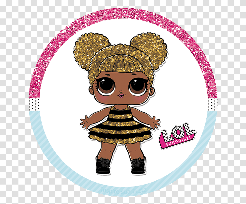 Lol Surprise Queen Bee, Label, Toy, Doll Transparent Png