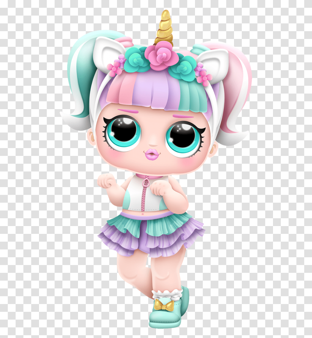 Lol Unicornio, Doll, Toy, Birthday Cake Transparent Png