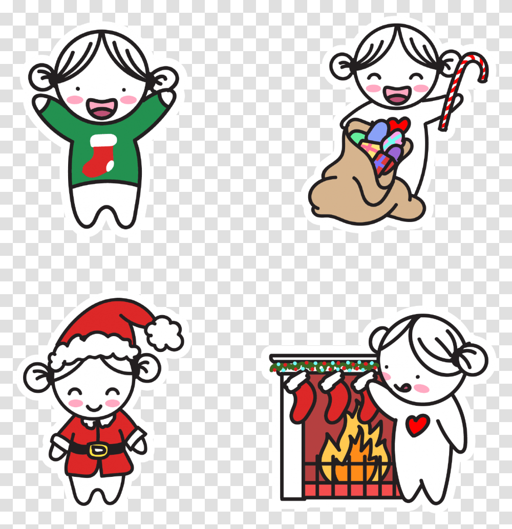 Lola Christmas Stickers Warm Christmas Planner Stickers, Super Mario, Label, Elf Transparent Png