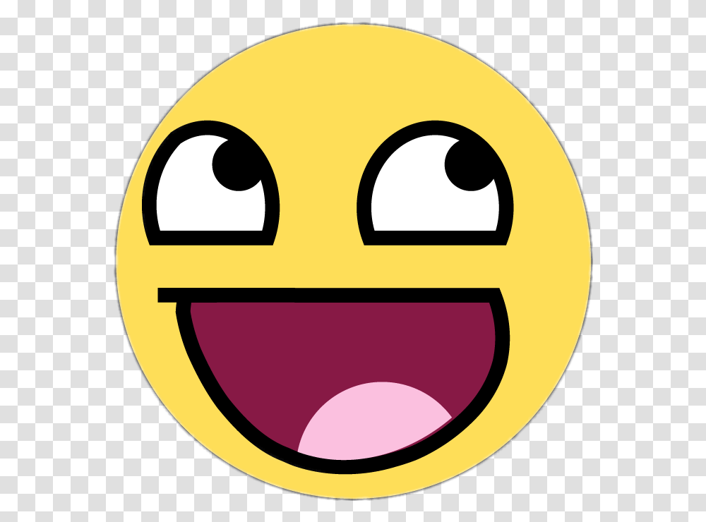Lolface Meme Flat Emoji Face Sticker By Gssica Miranda Awesome Face, Label, Text, Pac Man, Logo Transparent Png