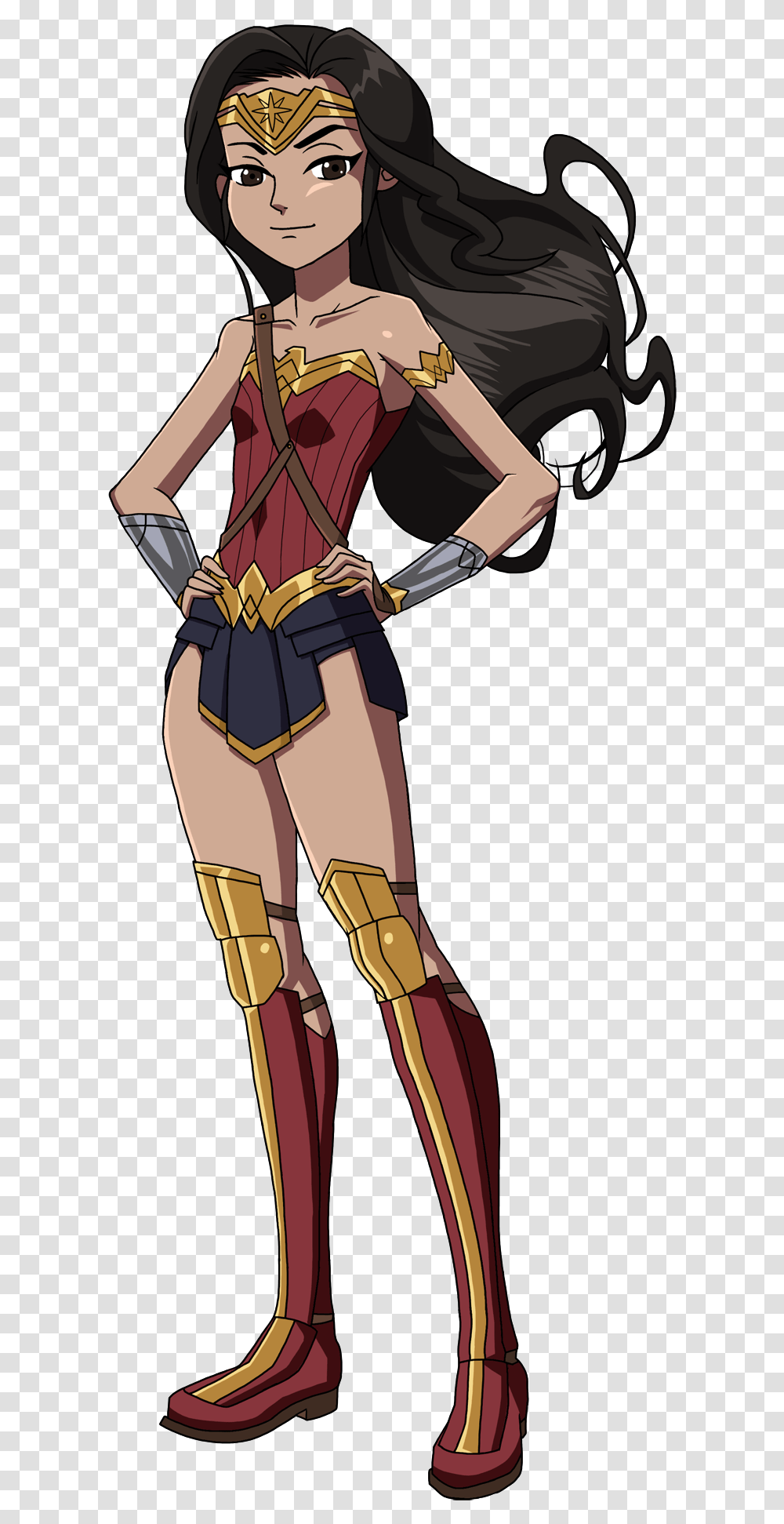 Loli Wonder Woman Loves Justice By Glee Chan Wonder Woman Wonder Woman Loli, Person, Human, Clothing, Apparel Transparent Png