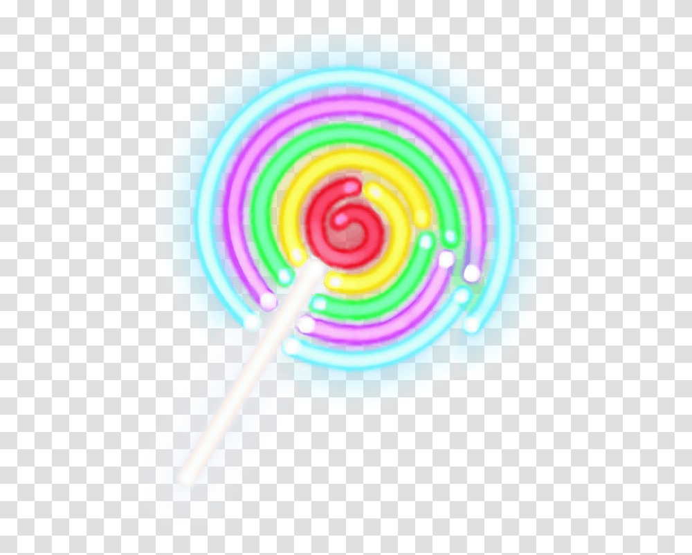 Lollipop Luminous Neon Colorful Starlight Blingbling Neon Lollipop, Food, Candy, Sweets Transparent Png