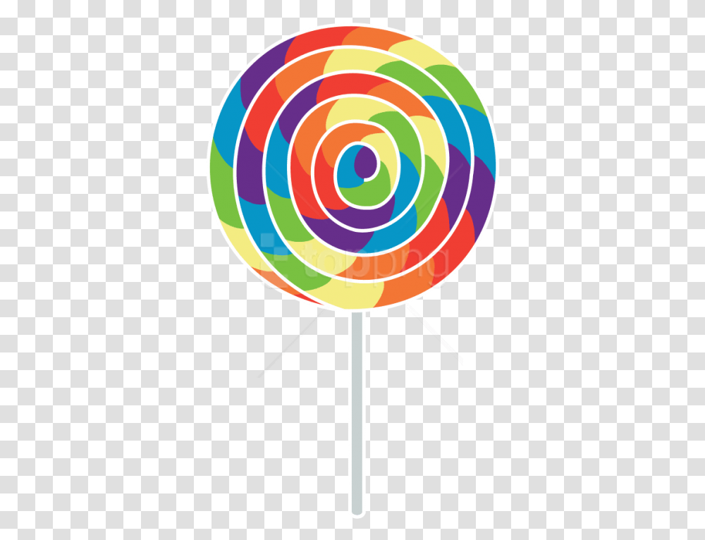 Lollipopcircleclip Rainbow Lollipop, Candy, Food Transparent Png