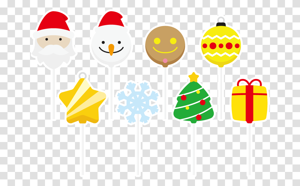 Lollipops Clipart, Food, Candy, Snowman, Winter Transparent Png