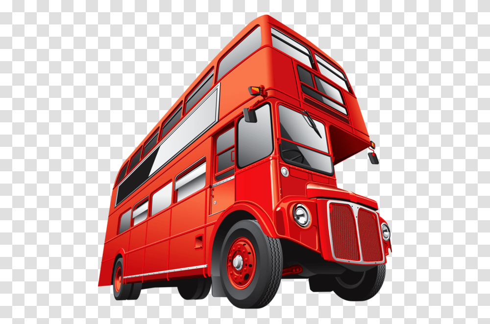 London Art Double Decker Bus, Vehicle, Transportation, Tour Bus, Fire Truck Transparent Png